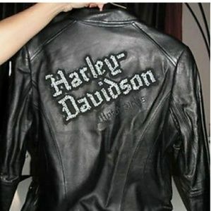 Large Harley davidson leather jacket